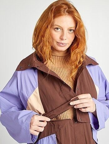 Gabardina oversize 2 en 1