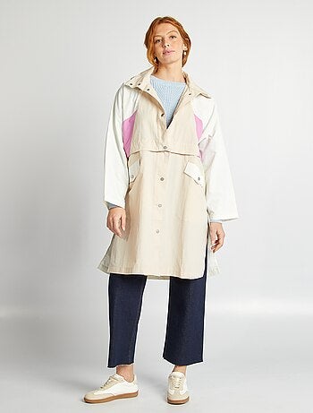 Gabardina oversize 2 en 1