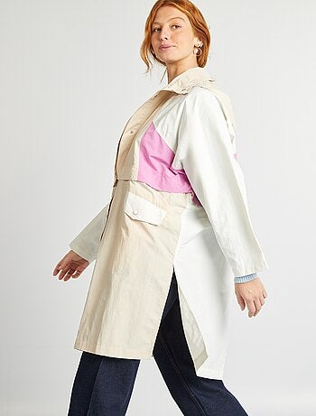Gabardina oversize 2 en 1
