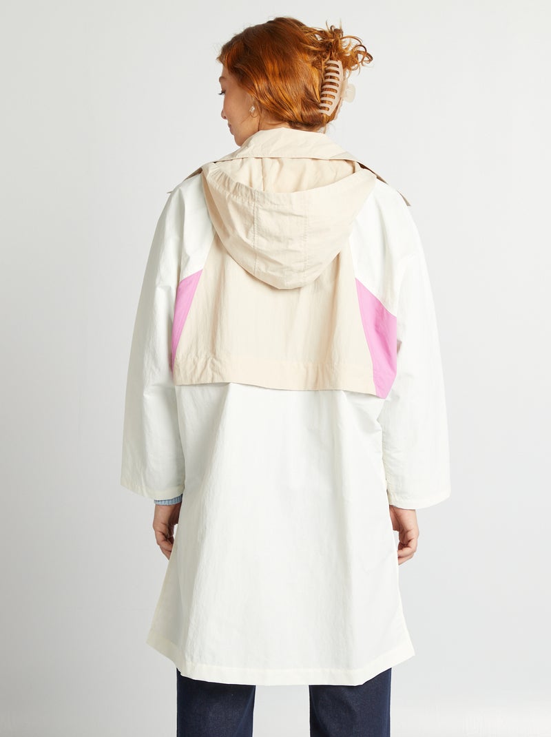 Gabardina oversize 2 en 1 ROSA - Kiabi