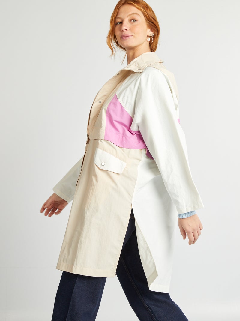 Gabardina oversize 2 en 1 ROSA - Kiabi