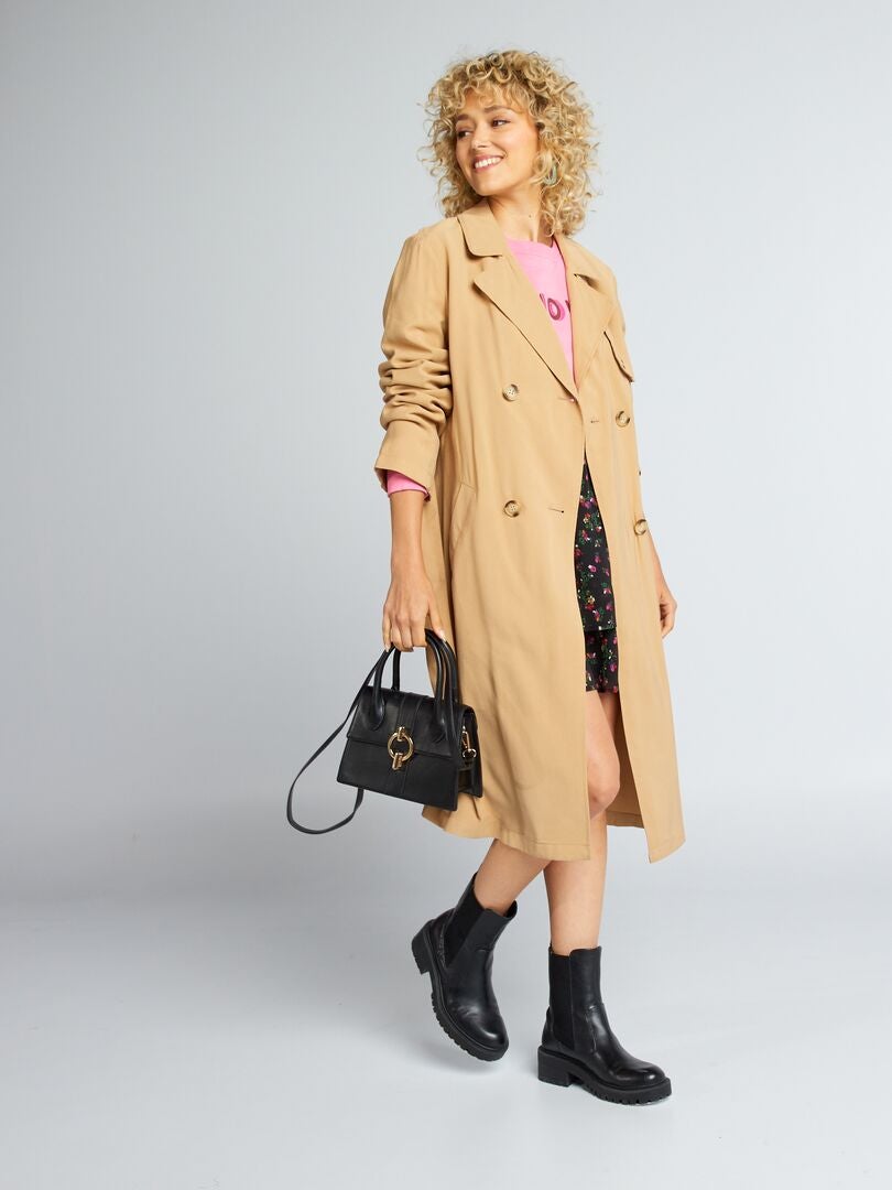Gabardina vaporosa BEIGE - Kiabi