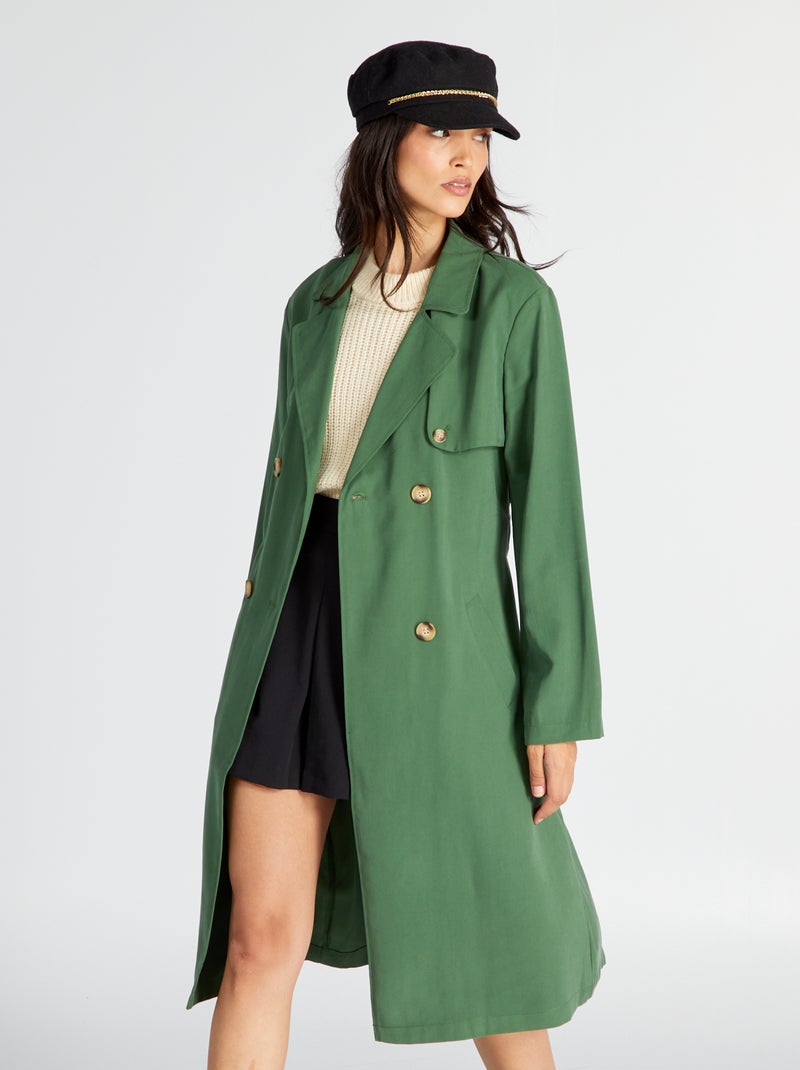 Gabardina vaporosa VERDE - Kiabi