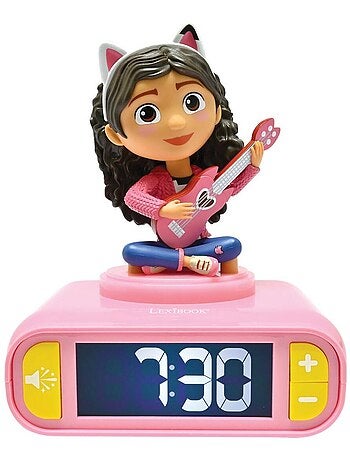 Gabby's Dollhouse Luz nocturna Reloj despertador con sonidos