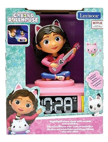 Gabby's Dollhouse Luz nocturna Reloj despertador con sonidos