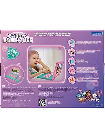 Gabby's Dollhouse puertoátil educativo bilingüe con 124 actividades (EN/ES)