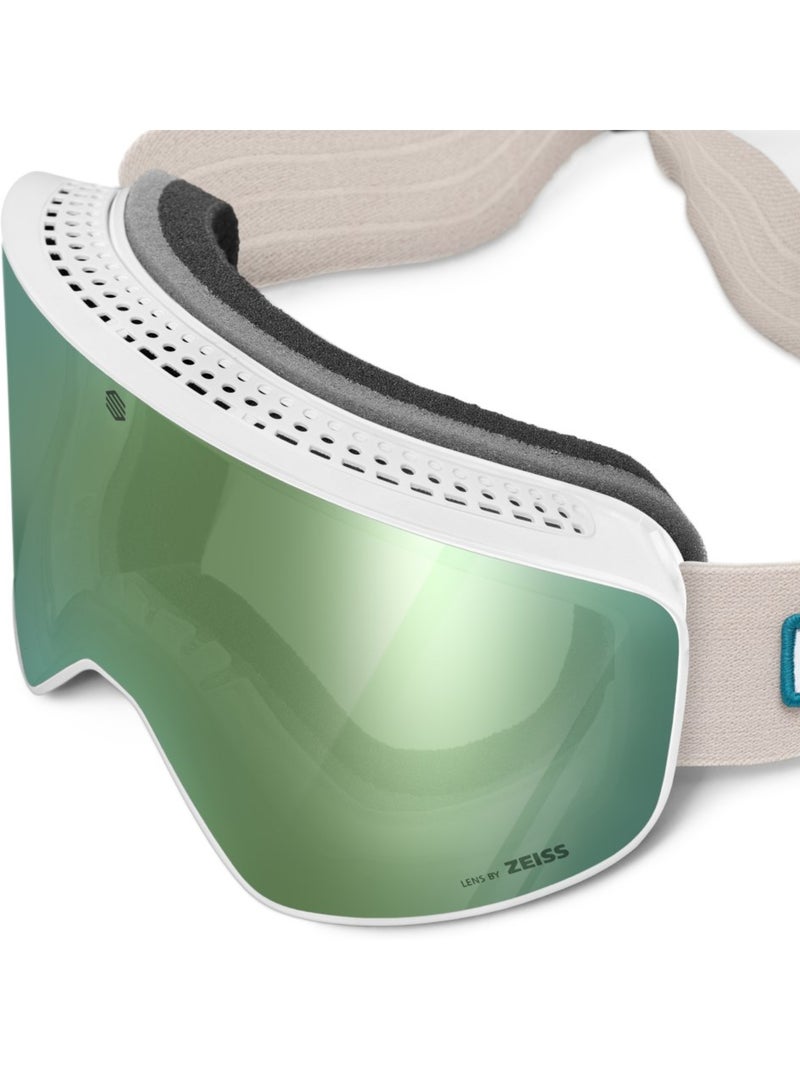 Gafas de nieve con lentes zeiss esquí y nieve hombre y mujer gx ultimate engadi Blanco - Kiabi