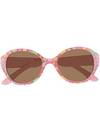 Gafas de sol 7 a 9 años, forma redonda, lentes de policarbonato de niña