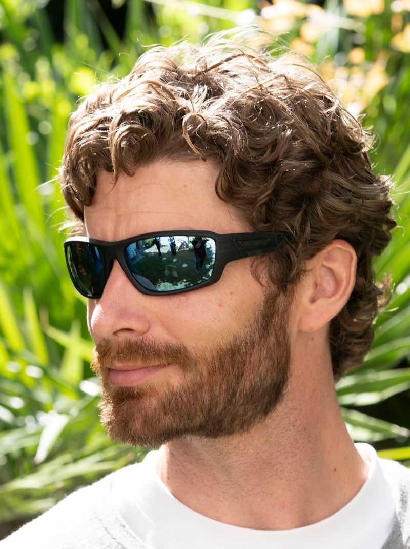 Gafas de sol acabado deportivo de goma, cristales polarizados adulto mixto Isotoner Negro - Kiabi