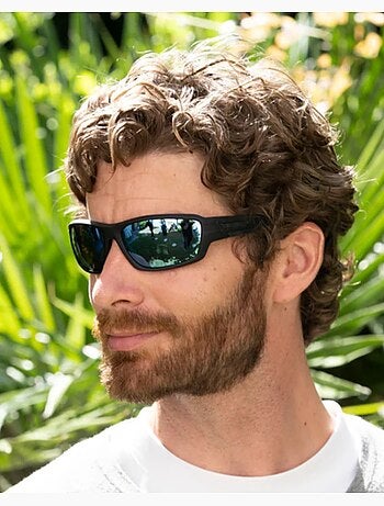 Gafas de sol acabado deportivo de goma, cristales polarizados adulto mixto