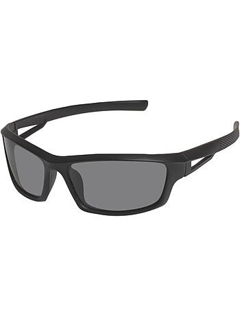 Gafas de sol acabado deportivo de goma, cristales polarizados hombre