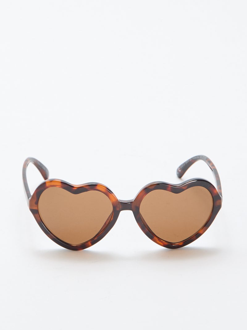 Gafas de sol con forma de corazón Marron - Kiabi