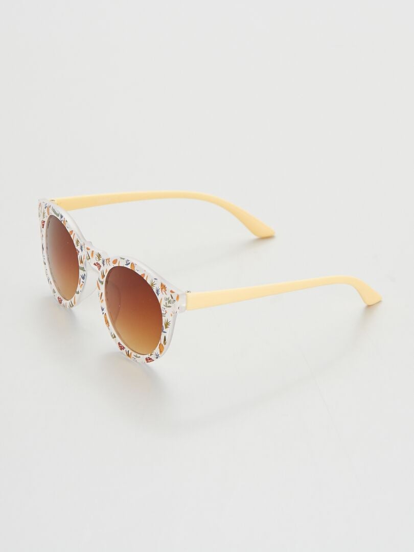 Gafas de sol con forma redondeada BLANCO - Kiabi