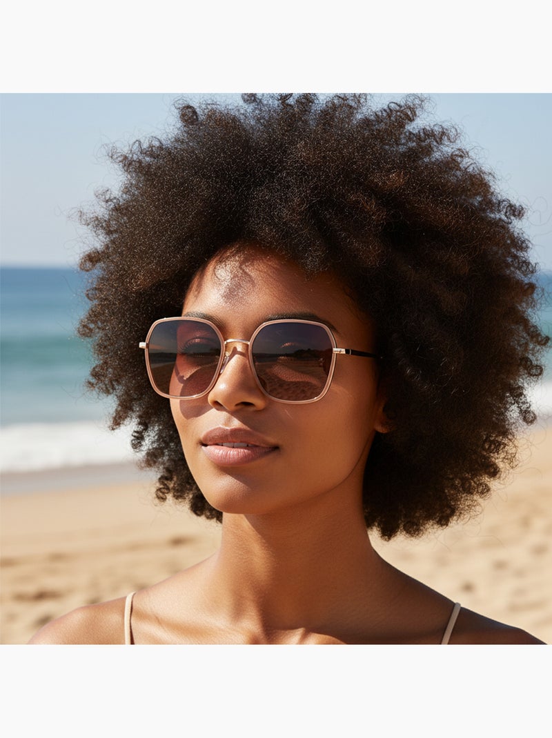 gafas de sol cuadradas Rosa claro - Kiabi