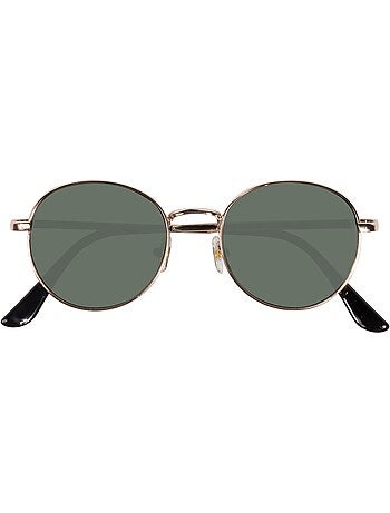 Gafas de sol forma redonda, de 10 a 12 años, patillas de metal, lentes de niño mixto isotoner