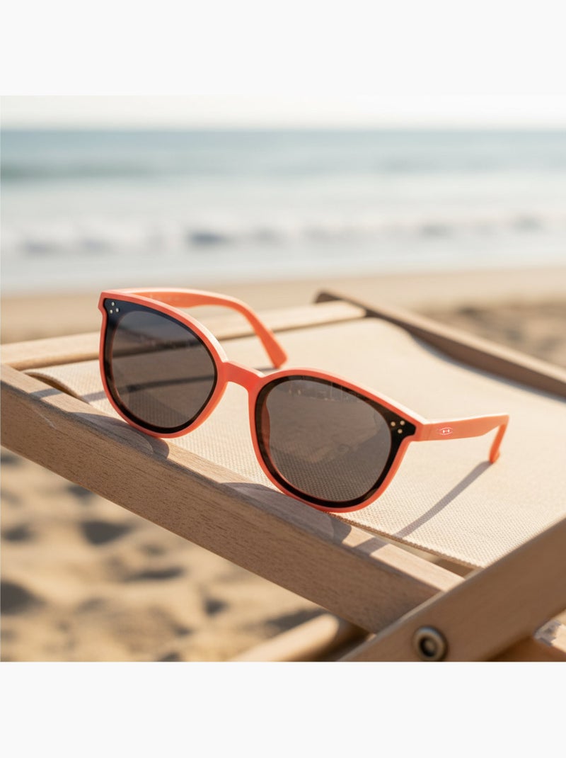 Gafas de sol infantiles categoría 3 Negro/Naranja fluo - Kiabi