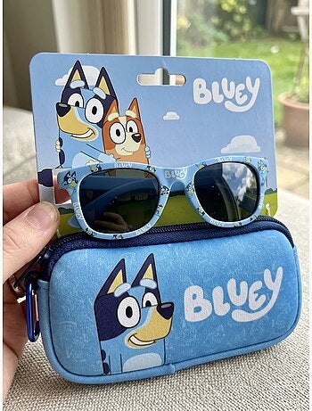 Gafas de sol infantiles con estuche bluey