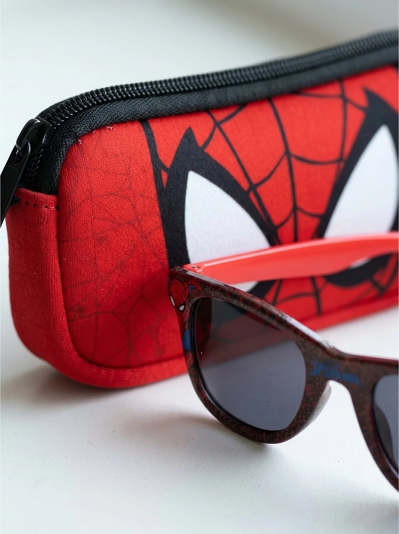 Gafas de sol infantiles con funda a juego Spiderman Marvel Rojo - Kiabi