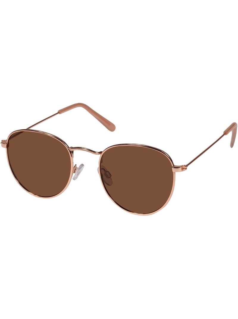Gafas de sol patillas flexibles, cristales polarizados adulto mixto Oro rosa - Kiabi
