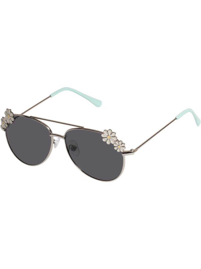Gafas de sol Piloto Metálico con margaritas niña Isotoner Plata - Kiabi