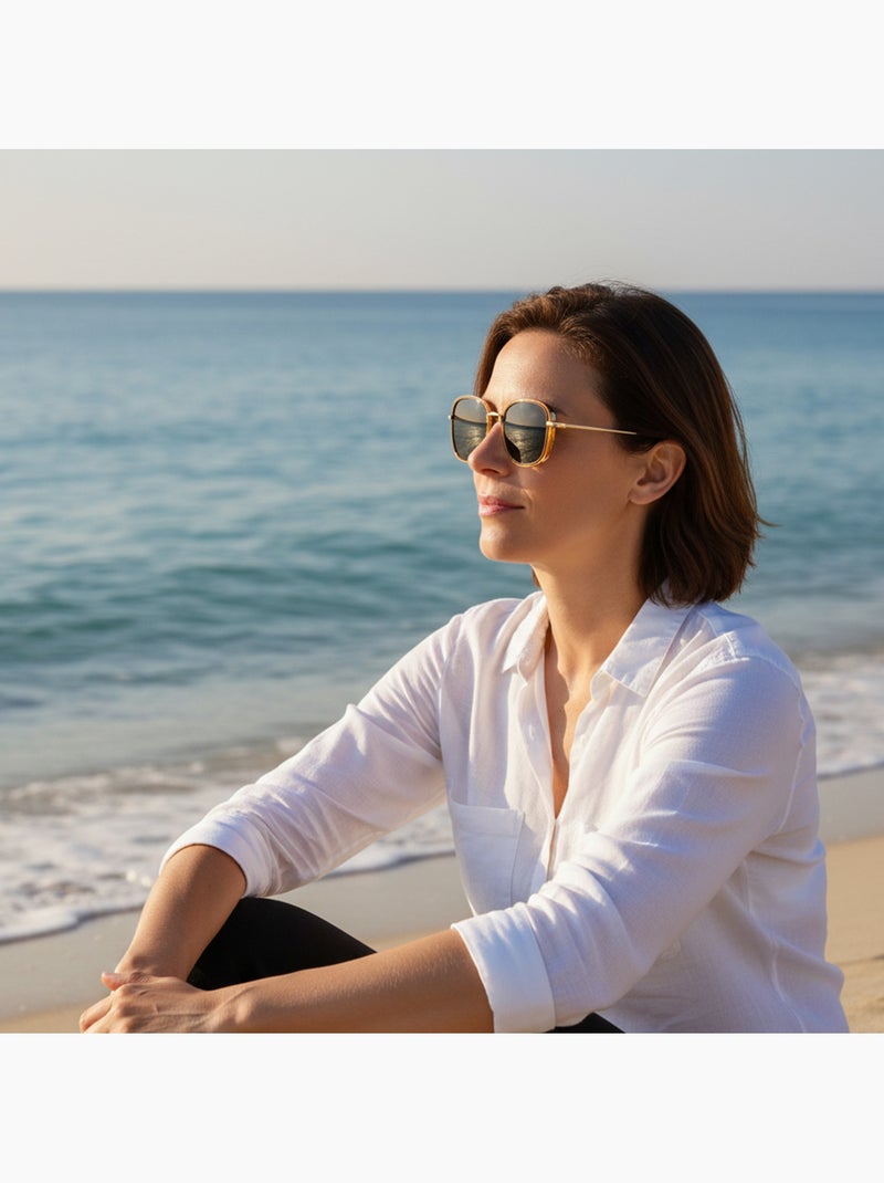 Gafas de sol polarizadas unise Dorado - Kiabi