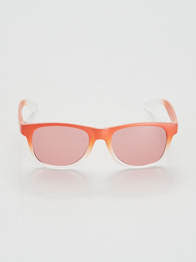 Gafas de sol rectangulares rojo coral - Kiabi