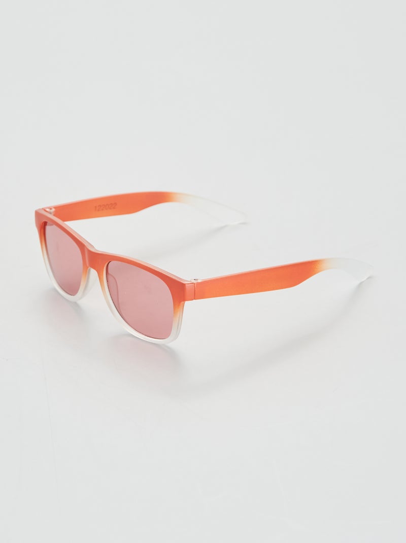 Gafas de sol rectangulares rojo coral - Kiabi