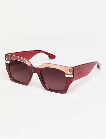 Gafas matt de estética geométrica y diseño vanguardista