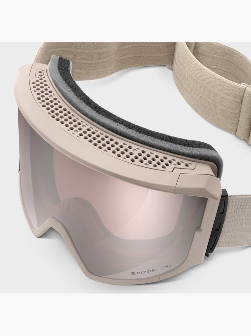 Gafas para esquí y snowboard esquí y nieve hombre y mujer g3 butter Beige - Kiabi