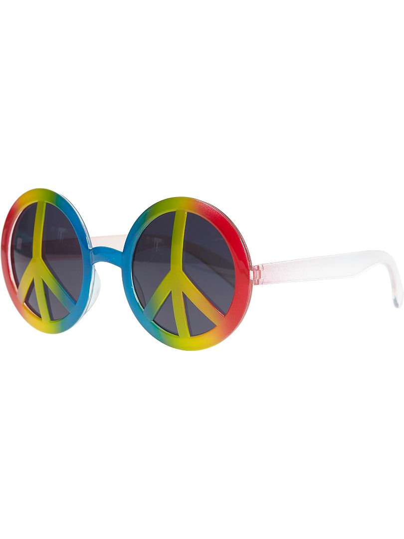 Gafas redondas de plástico 'peace and love' multicolor - Kiabi