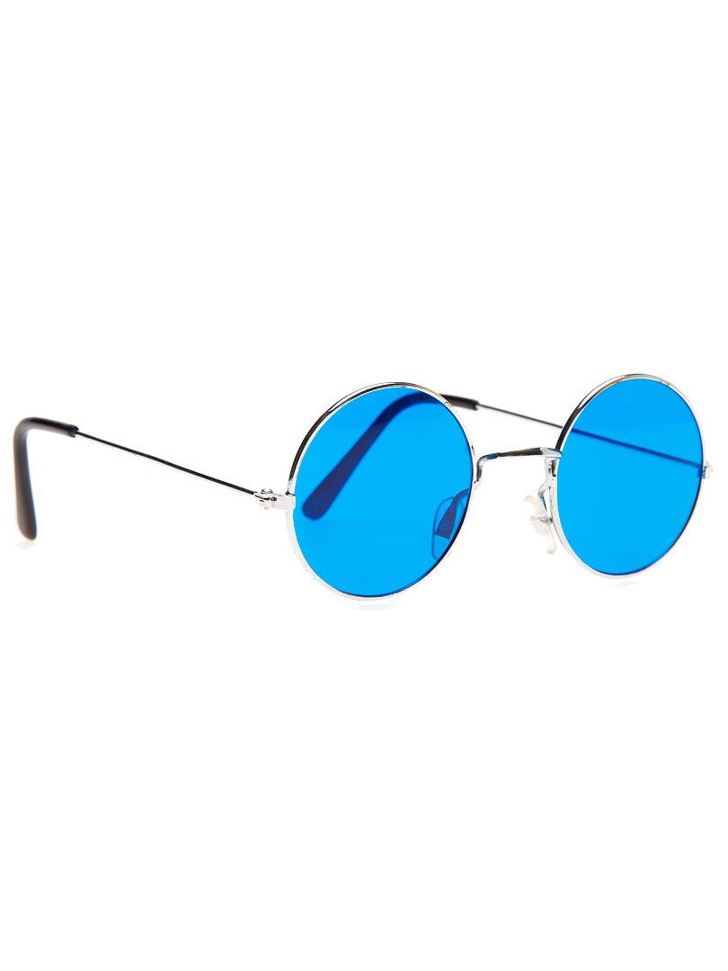 Gafas redondas disfraz de hippie azul - Kiabi