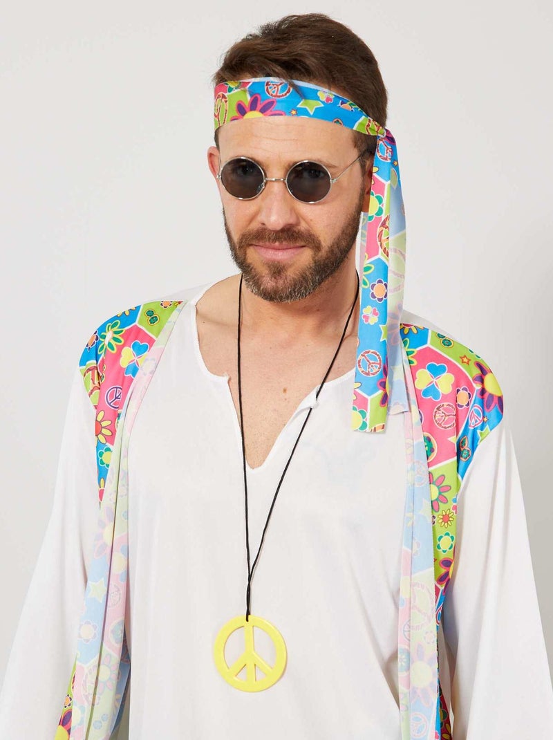 Gafas redondas disfraz de hippie negro - Kiabi