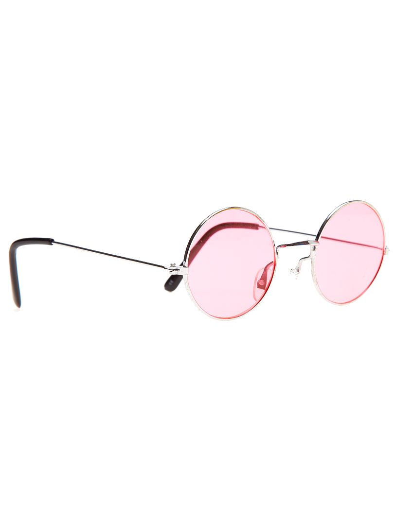 Gafas redondas disfraz de hippie rosa - Kiabi