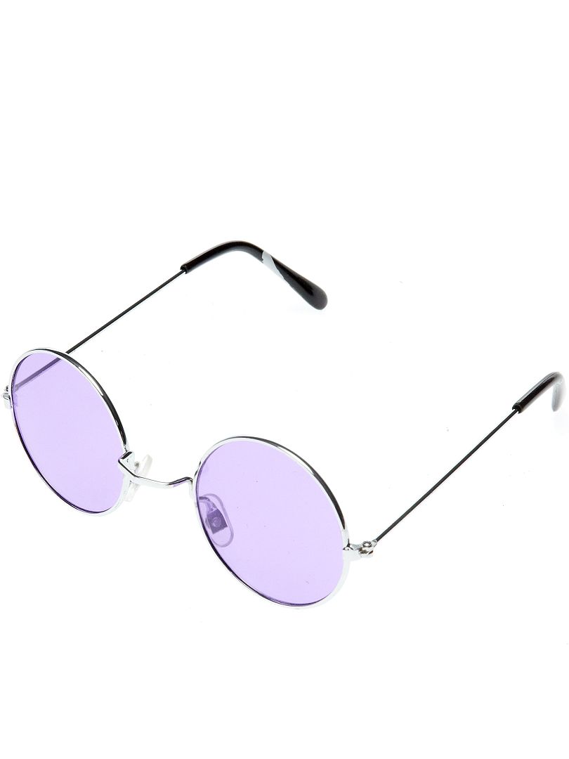 Gafas redondas disfraz de hippie violeta - Kiabi