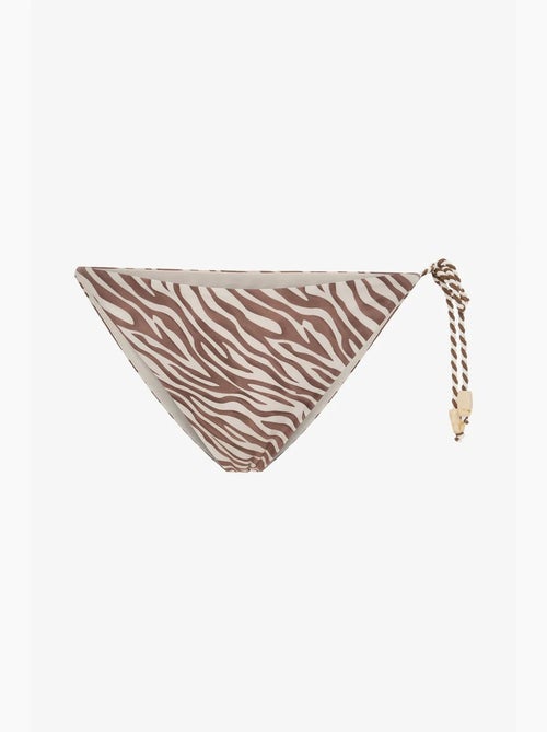 Gale braguita de bikini con estampado de cebra y abalorios penti - Kiabi