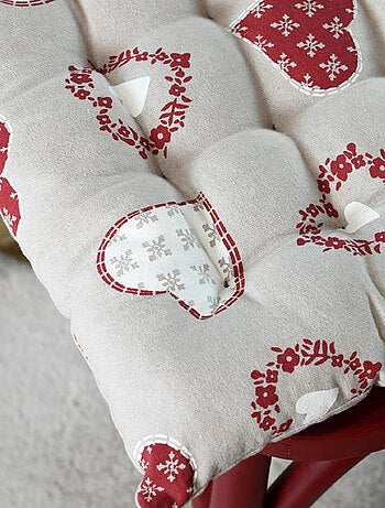 Galeta de silla corazones espíritu de cabaña en algodón