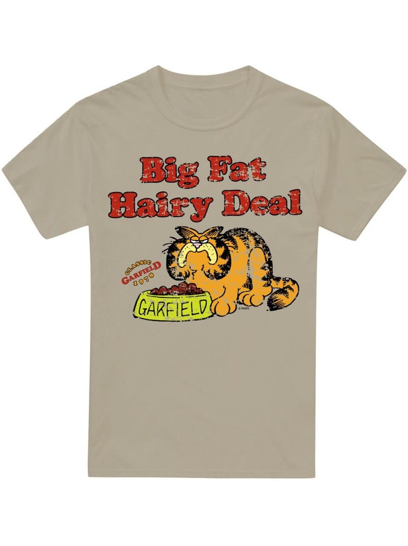 Garfield - Camiseta Big Fat Hairy Deal para Hombre Beige arena - Kiabi