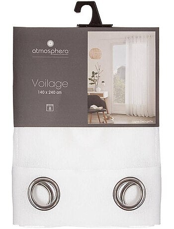 Georgette blanco transparente 140x240cm