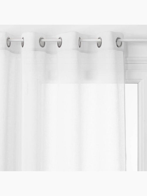 Georgette blanco transparente 140x240cm - Kiabi Georgette blanco transparente 140x240cm - Kiabi