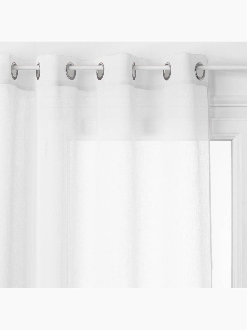 Georgette blanco transparente 140x240cm Blanco - Kiabi