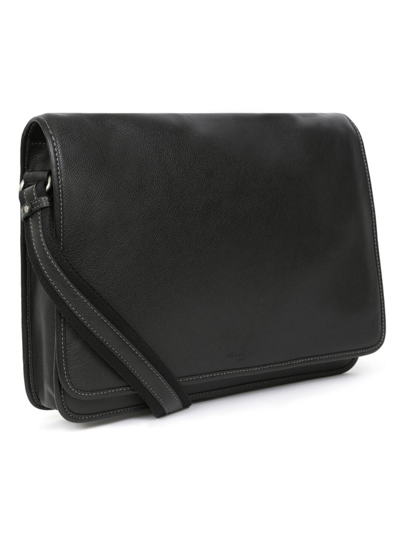Gibecière - 13" & a4 - cuero confort hexagona Negro - Kiabi