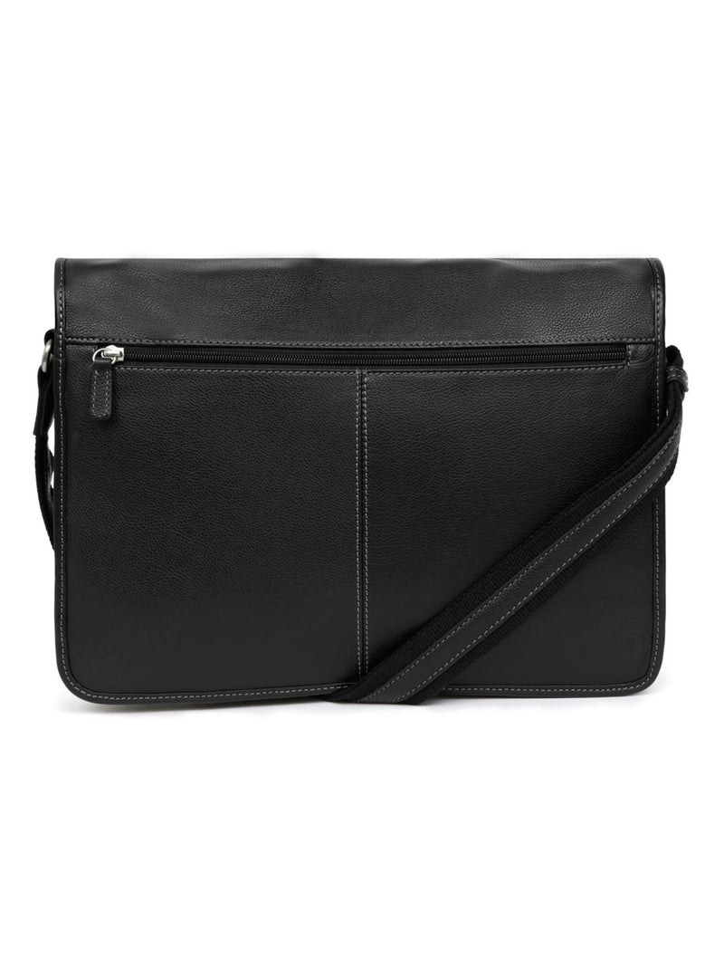 Gibecière - 13" & a4 - cuero confort hexagona Negro - Kiabi
