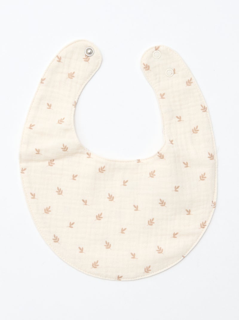 GIFTBOX Pelele + calcetines + muselina + babero Blanco - Kiabi