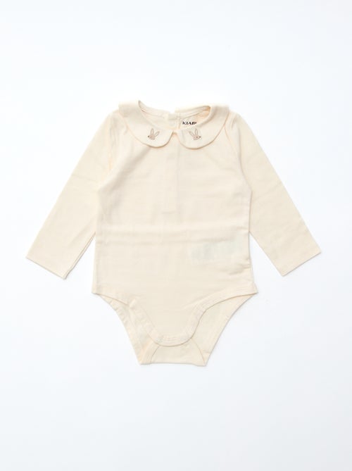 GIFTBOX peto largo de punto + body + muselina doble gasa + calcetines - Kiabi