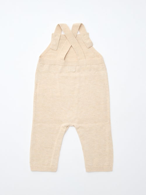 GIFTBOX peto largo de punto + body + muselina doble gasa + calcetines - Kiabi