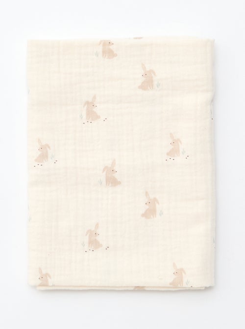 GIFTBOX peto largo de punto + body + muselina doble gasa + calcetines - Kiabi