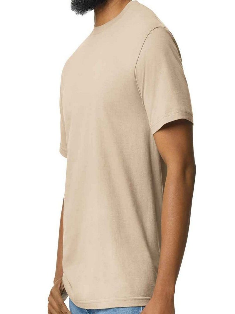Gildan - Camiseta de Algodón para Adultos Unisex Beige arena - Kiabi