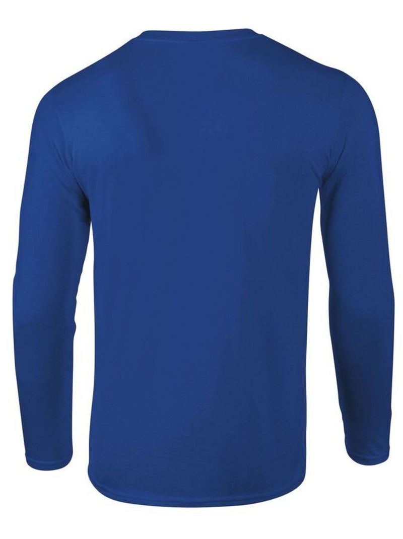 Gildan - Camiseta de Suave al Tacto de Manga Larga para Adultos Unisex Azul real - Kiabi