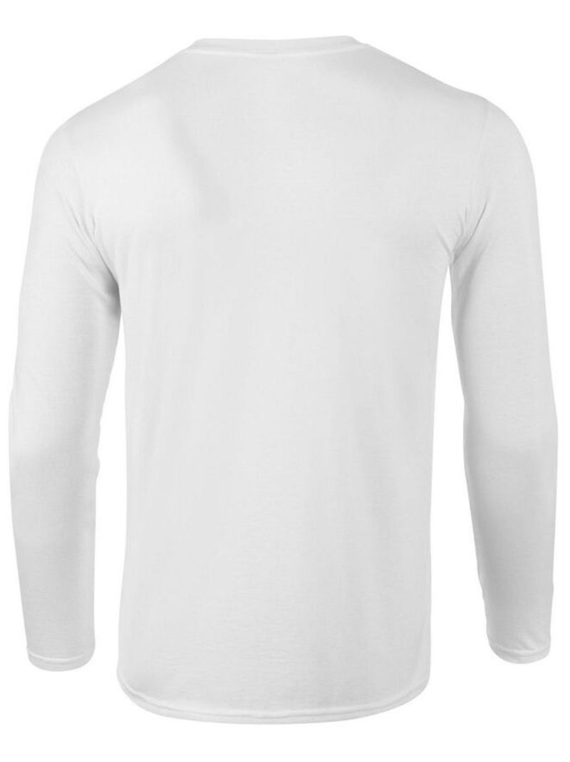 Gildan - Camiseta de Suave al Tacto de Manga Larga para Adultos Unisex Blanco - Kiabi