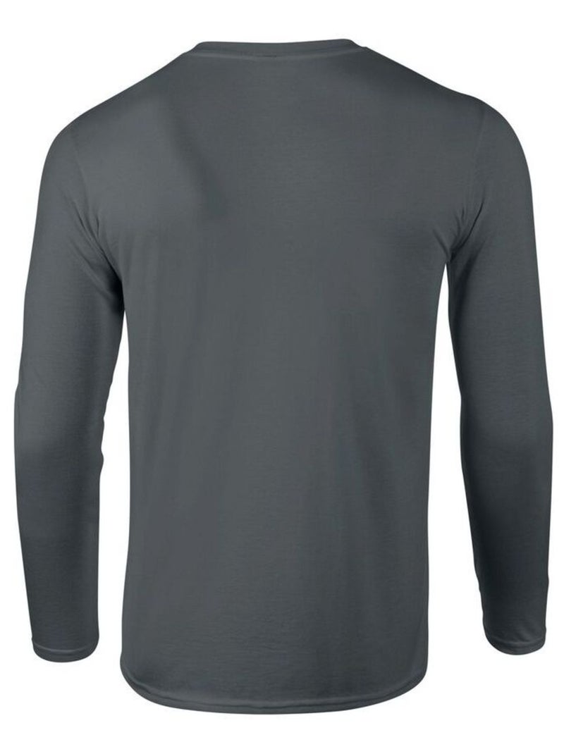 Gildan - Camiseta de Suave al Tacto de Manga Larga para Adultos Unisex Gris negro - Kiabi